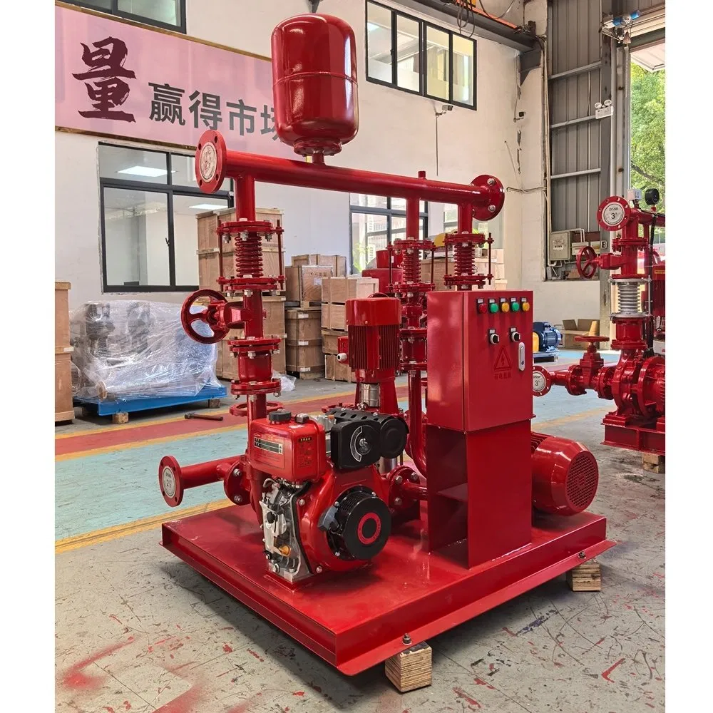 High Insulation Class Dry Running Protection Edj 100/9-17.5-27-3 Electric Fire Pump Set