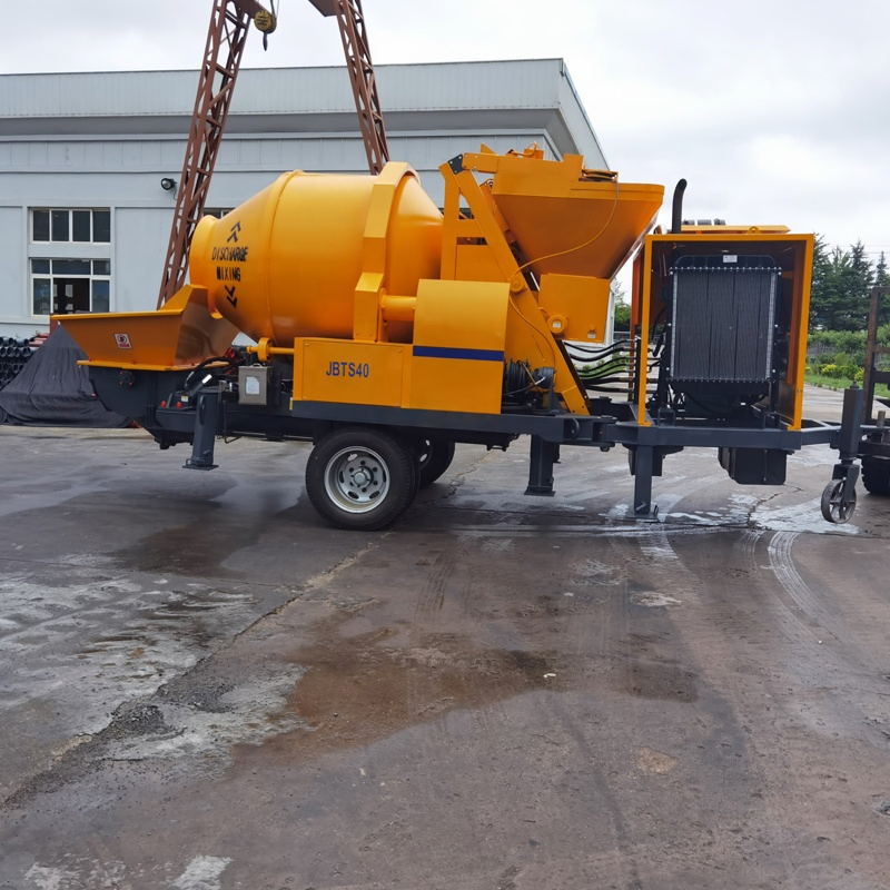 Jbts40 Diesel Mobile Concrete Mixer Pump Machine Reliable Performance for Construction