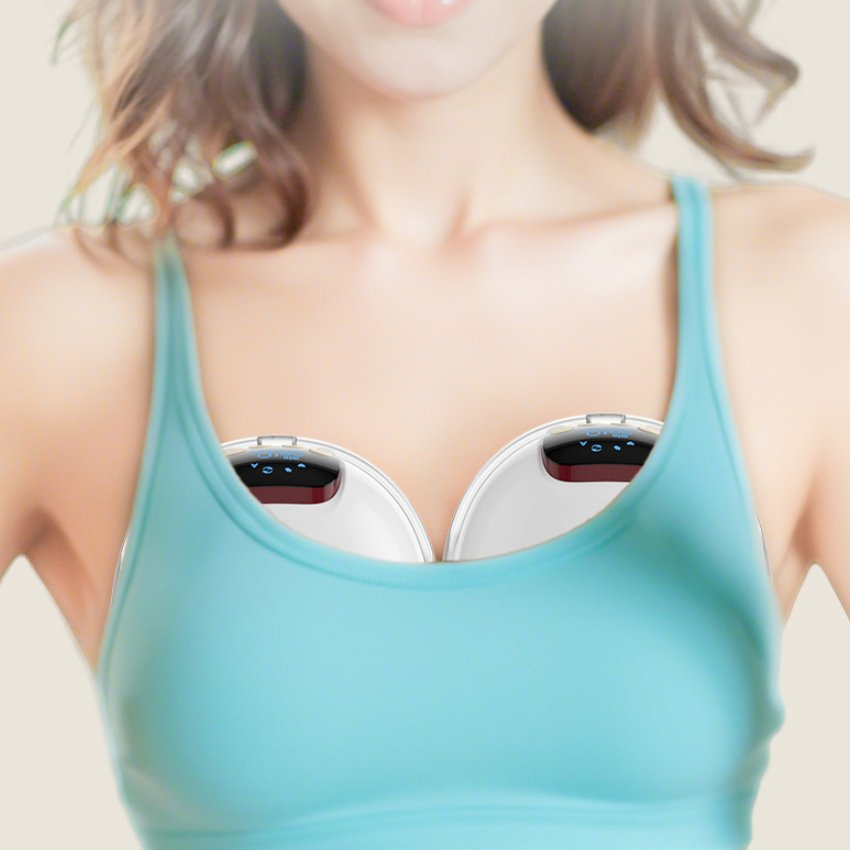 New Wearable Electric Breast Pump, Integrated Lactation Aid for Mothers Storage in PU Bag Package Portable Breastmilk Extrator