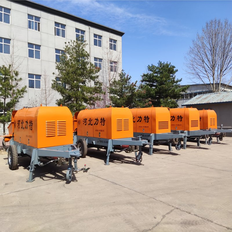 Mini Concrete Pump Diesel Portable Semi-Automatic Concrete Pump Construction Equipment