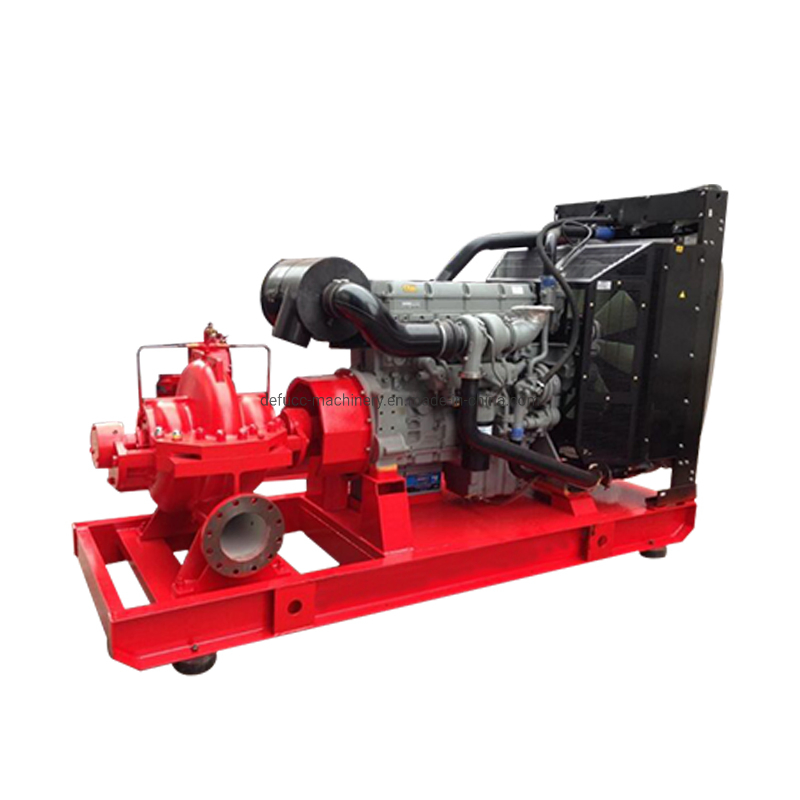 Nfpa 20 Standard 1000m3/H Diesel Split Case Fire Fighting Pump