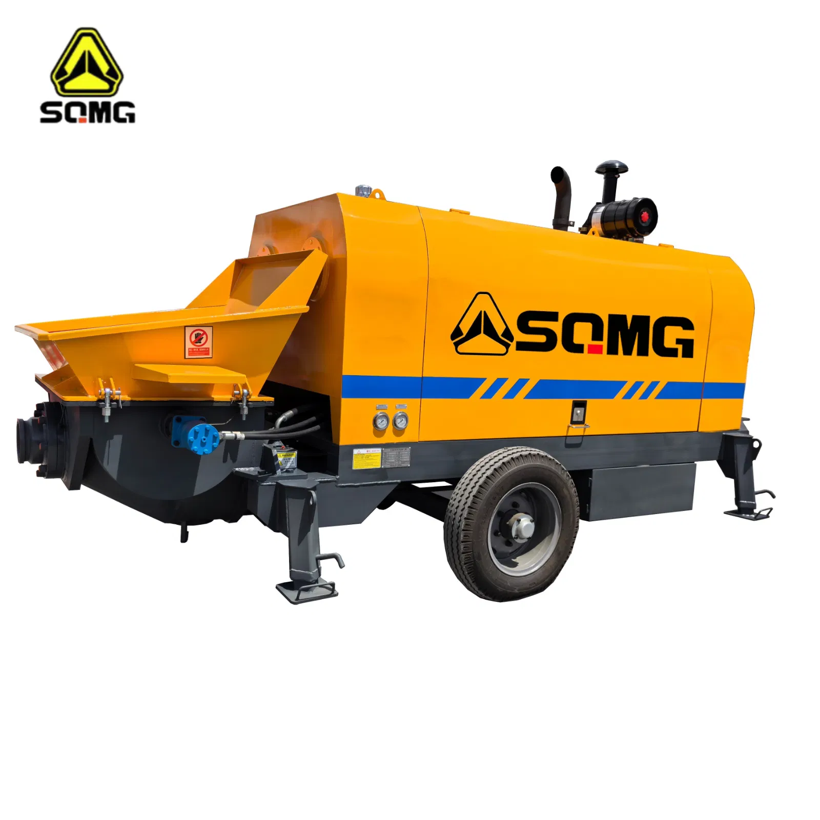 Portable Concrete Delivery Pump 180*1300mm Cylinder Mini CE Cement Pump for Residential Building