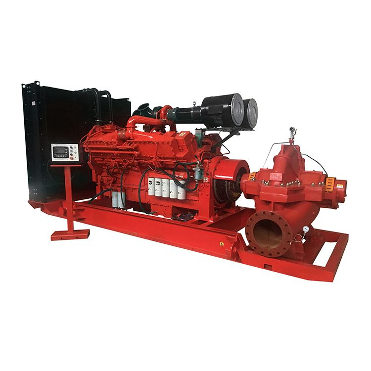 Nfpa 20 Standard 1000m3/H Diesel Split Case Fire Fighting Pump
