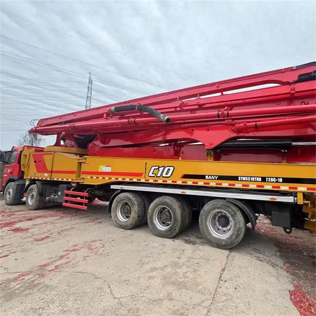 Sany Used Second Hand Small Mobile Truck Pipe Parts 65m 70m Boom Primer Price Concrete Pump for Sale