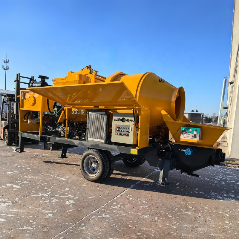 Jbts40 Diesel Mobile Concrete Mixer Pump Machine Reliable Performance for Construction