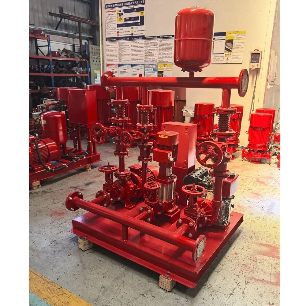 High Insulation Class Dry Running Protection Edj 100/9-17.5-27-3 Electric Fire Pump Set