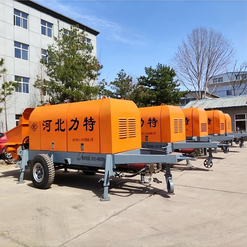 Mini Concrete Pump Diesel Portable Semi-Automatic Concrete Pump Construction Equipment