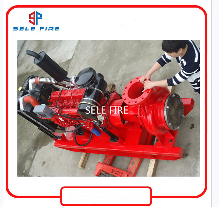 UL/FM Approved Fire Fighting System Diesel Engine Driven Centrifugal End Suction Fire Pump, Nfpa Listed Fire Fighting Equipment Diesel Fire Water Pump UL/FM