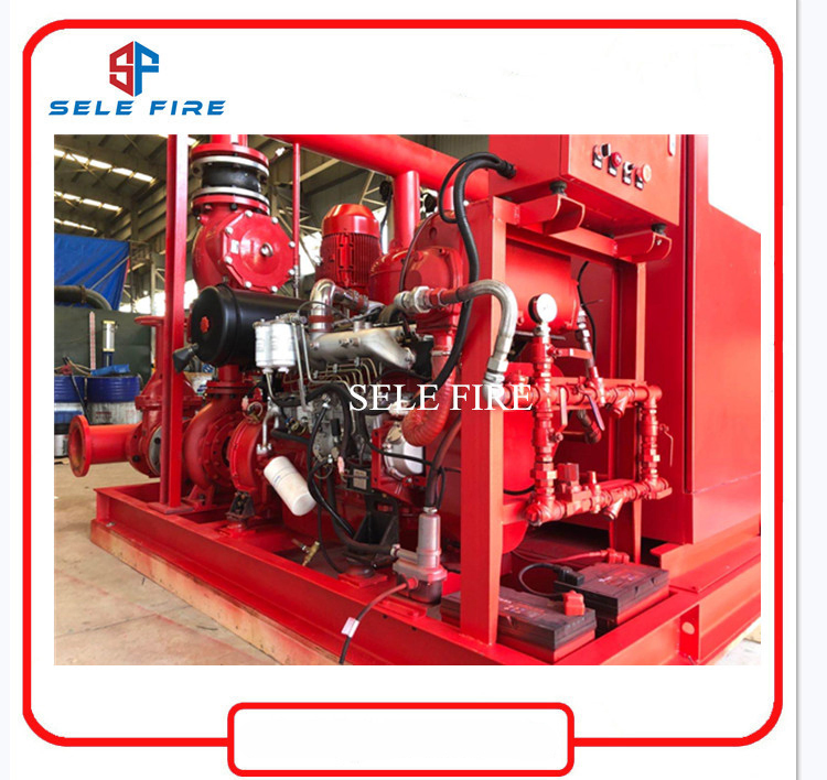 750gpm UL/FM Approved Fire Fighting System Diesel Jockey Fire Pump