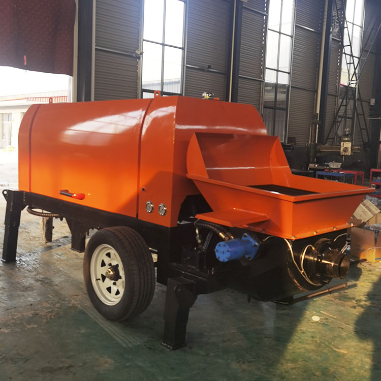 Concrete Mixer Construction Machinery Portable Mobile Diesel Electric Trailer Mounted Mini Conveying Pumping Mortar Spray Machine Cement Transfer Concrete Pump