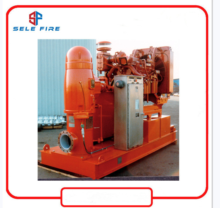 UL Listed FM Approved Engine Driven Diesel Vertical Turbine Centrifugal Fire Pump, High Capacity Vertical Diesel Fire Fighting Water Sump Pump