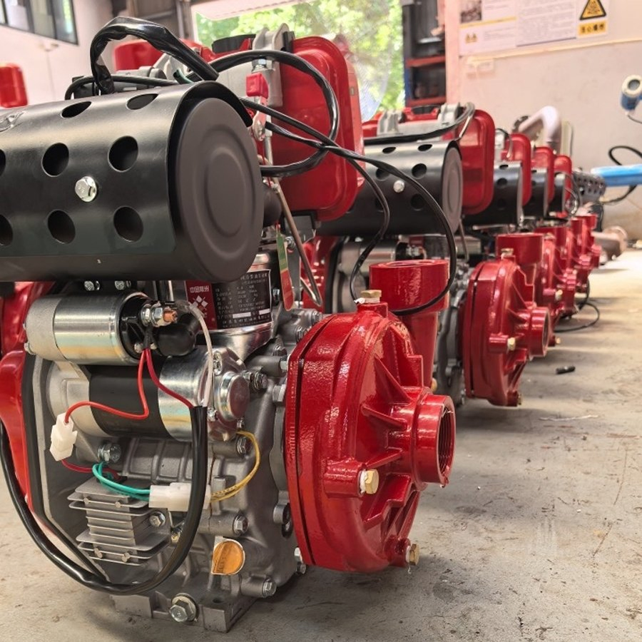 UL/FM Listed Electric Irrigation Fire Fighting Pump System Package Diesel Transfer Engine High Pressure Boosting Water Well Submersible Pump Set