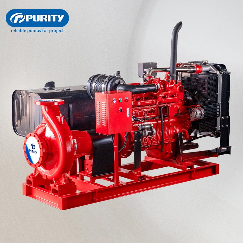 Purity 950gpm Diesel Driven Fire Fighting Water Pump Set for Emergency