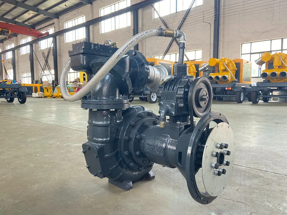 Portable Flood Prevention and Drainage Diesel Engine Self Suction Pump, Horizontal Large Displacement Drainage Pump