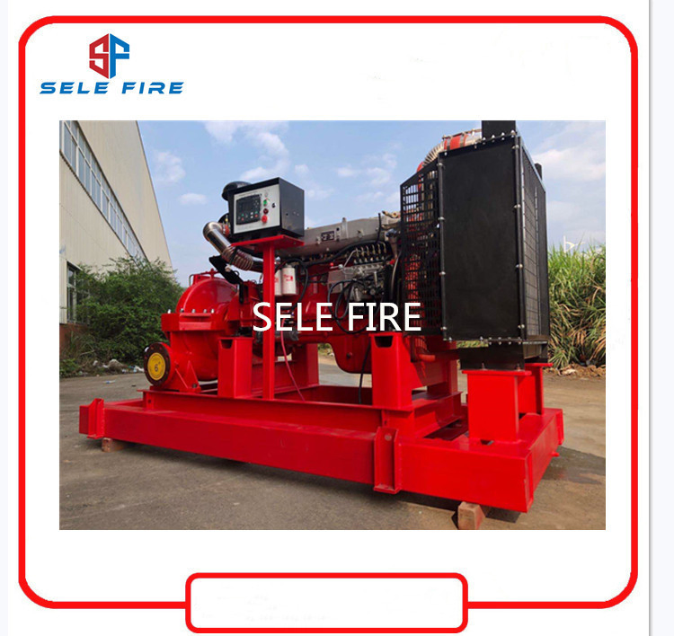 UL/FM Listed Diesel Engine Driven Split Case Centrifugal Fire Fighting Equipment Double Suction Fire Pump, Nfpa Listed Diesel Engine Fire Water Pump
