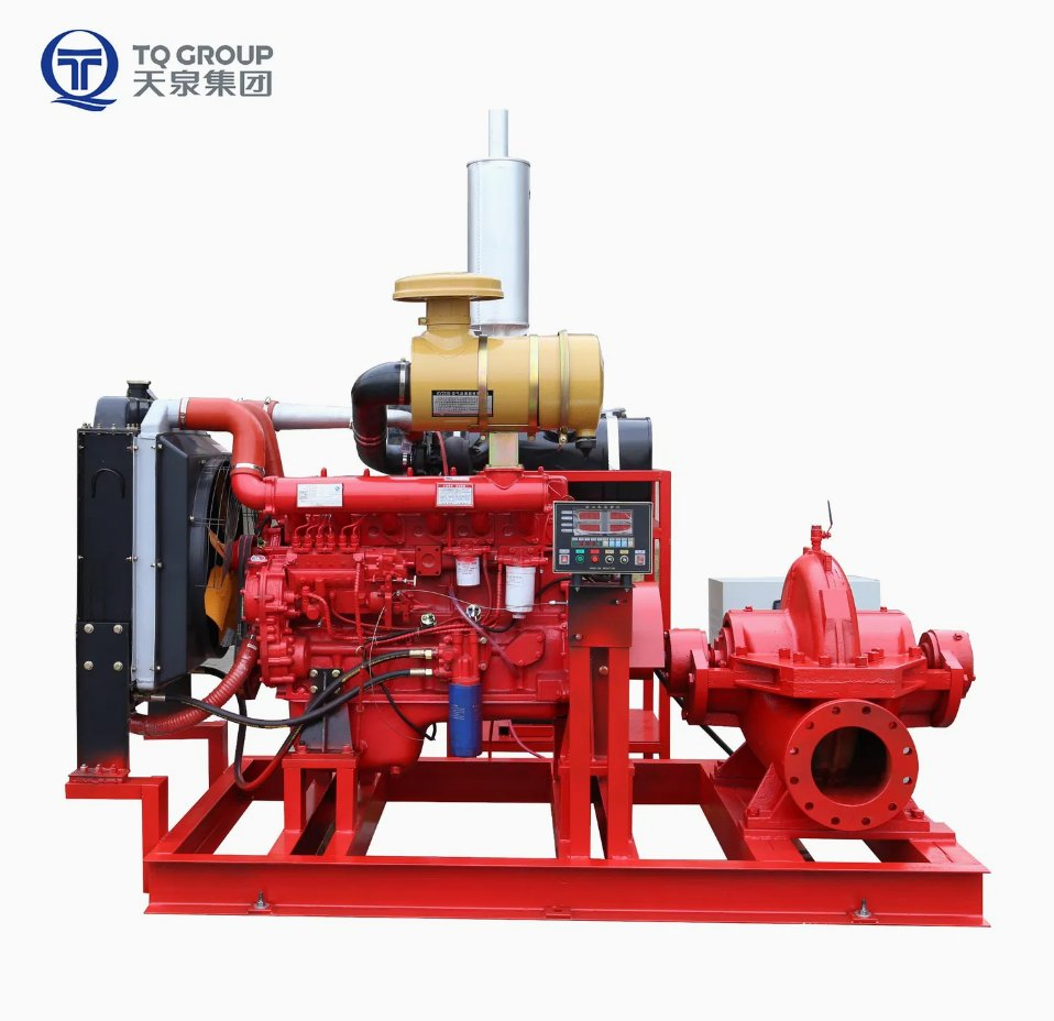 2000 Gpm Nfpa20 Standard Split Case Diesel Driven Fire Pump