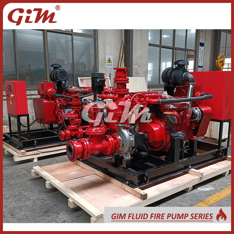 Fire Pump System Diesel Engine Drive Fire Fighting Pump Set