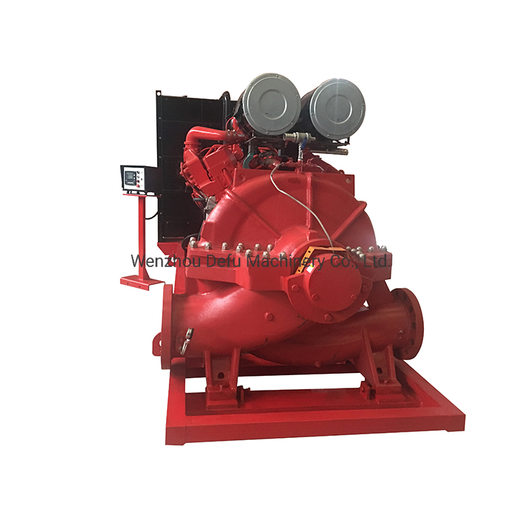 Emergency Fire Fighting Split Case Centrifugal Engine Driven Fire Pump UL Listed