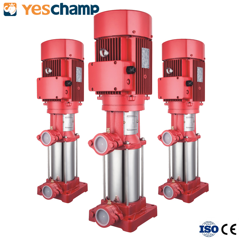 High Efficiency Fire Fighting Set with High Pressure Electric Diesel Multistage Pump