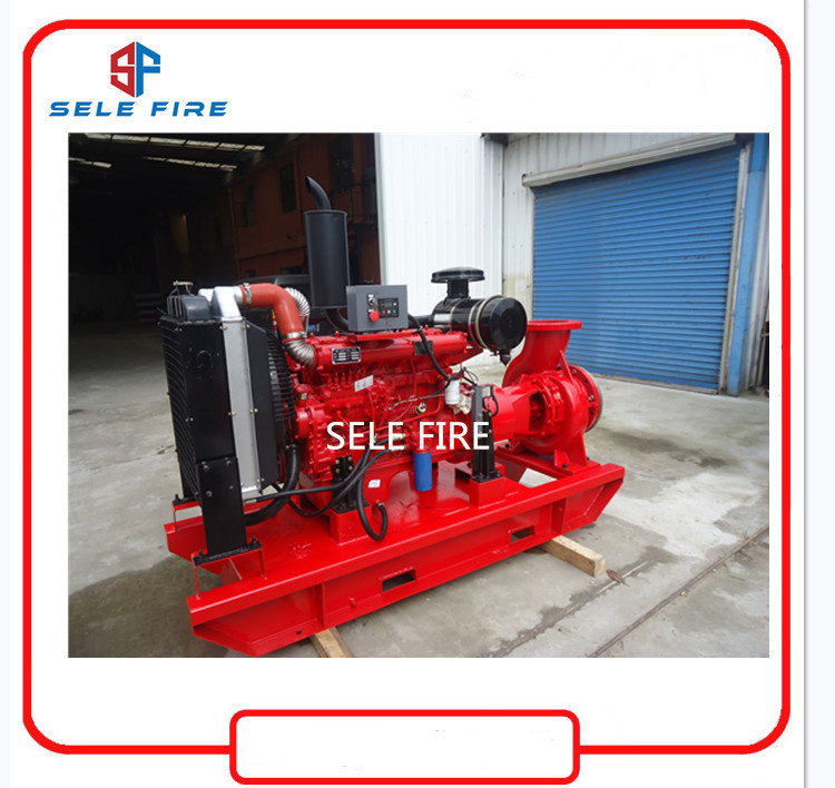 UL/FM Approved Fire Fighting System Diesel Engine Driven Centrifugal End Suction Fire Pump, Nfpa Listed Fire Fighting Equipment Diesel Fire Water Pump UL/FM