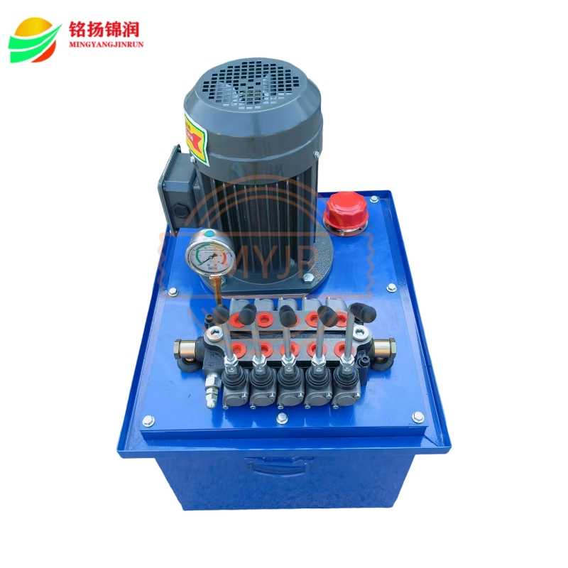 Custom Auto Manual Valve Mobile Hydraulic Station Oil Power Pump Hydraulic