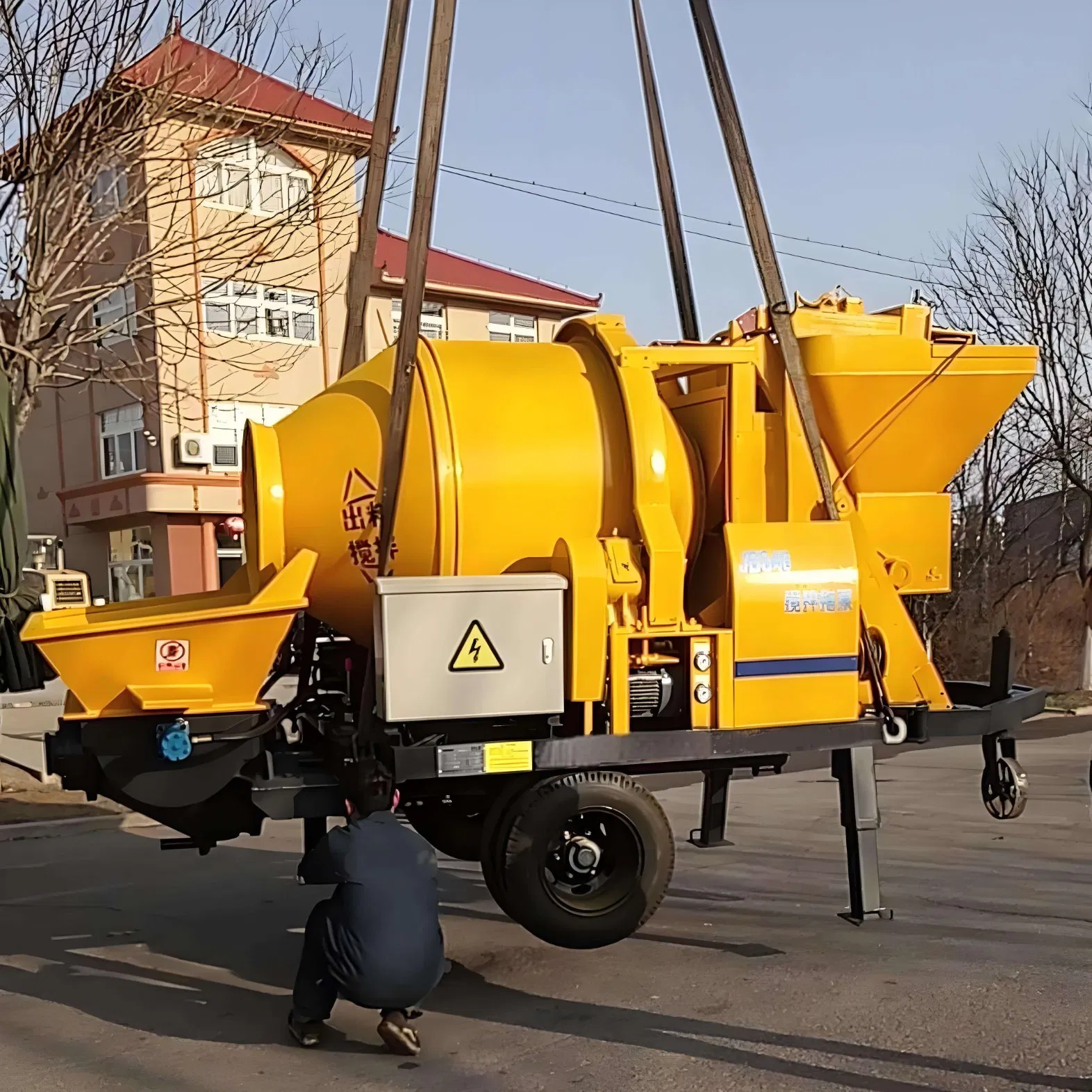 Portable Diesel Concrete Mixer with Pump Cement Mixing Machine Concrete Mixer Truck