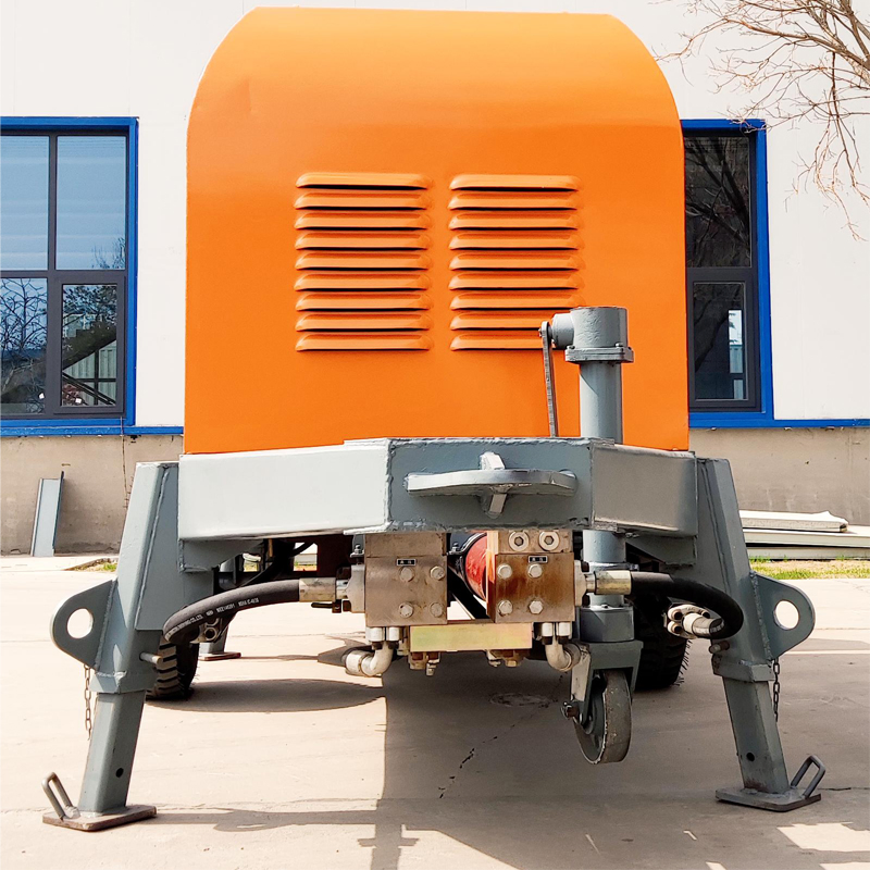 Mini Concrete Pump Diesel Portable Semi-Automatic Concrete Pump Construction Equipment