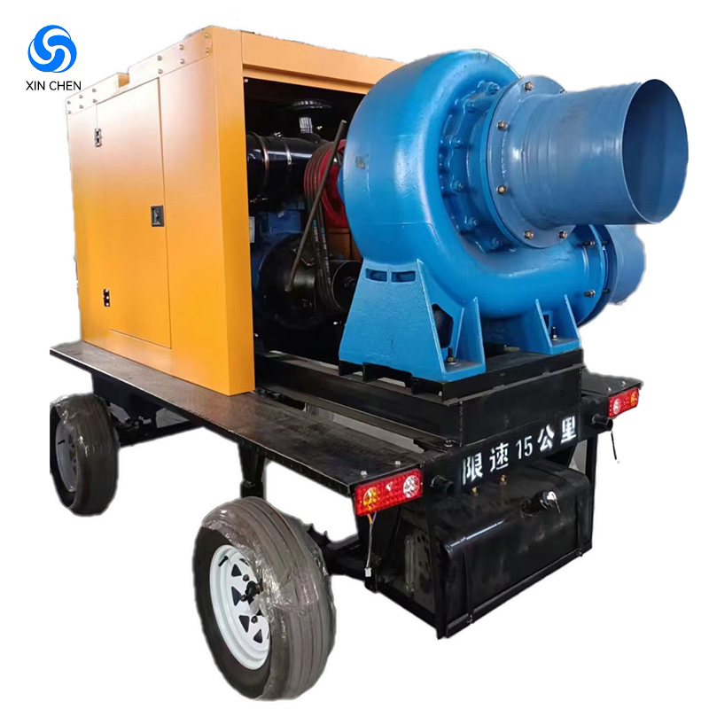 Factory Direct Sales 4 6 8 Inch Portable Mobile Farm Irrigation Diesel Engine Water Pump