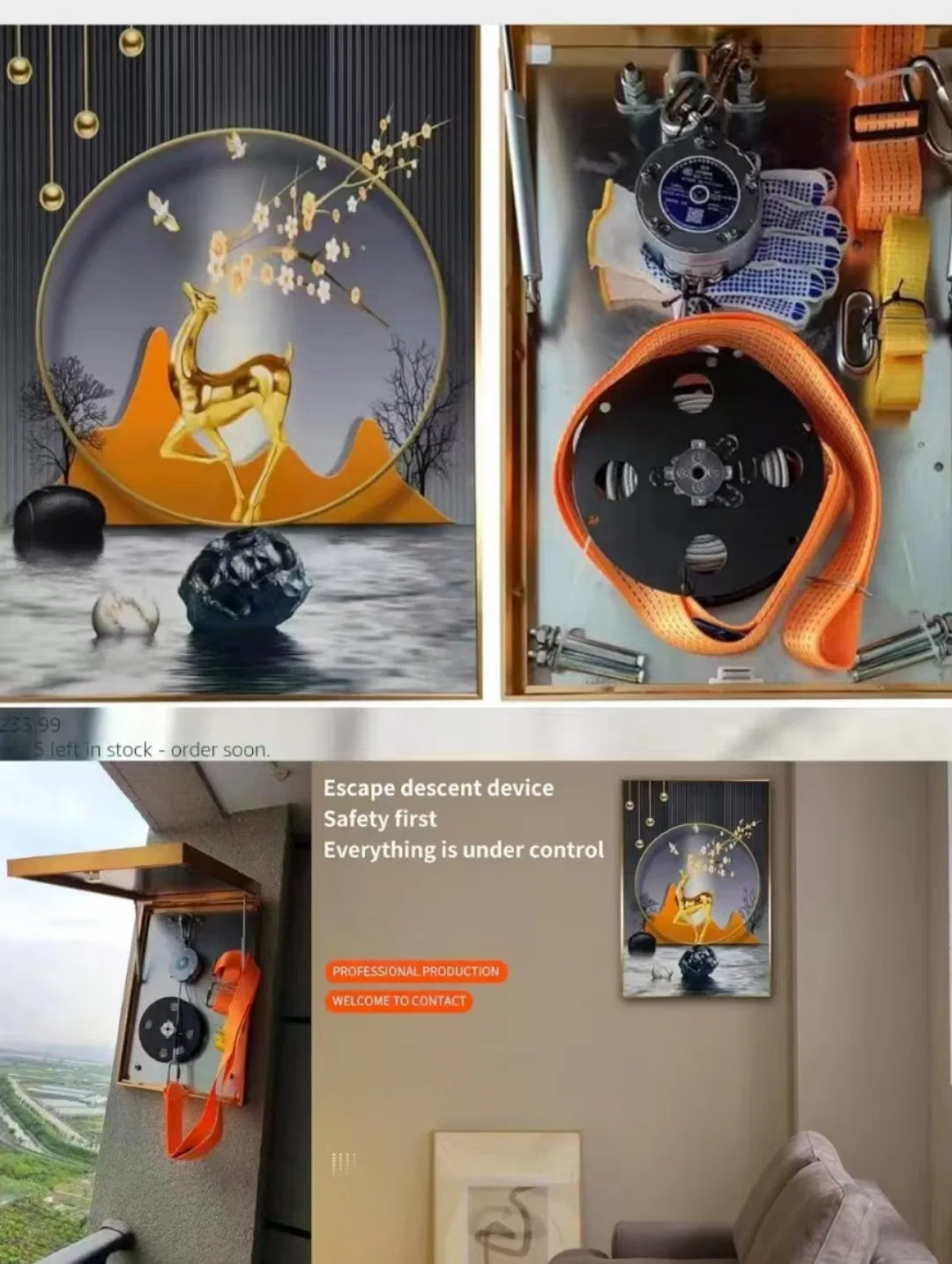 High-Rise Fire Rescue Equipment with Lifeline Rope