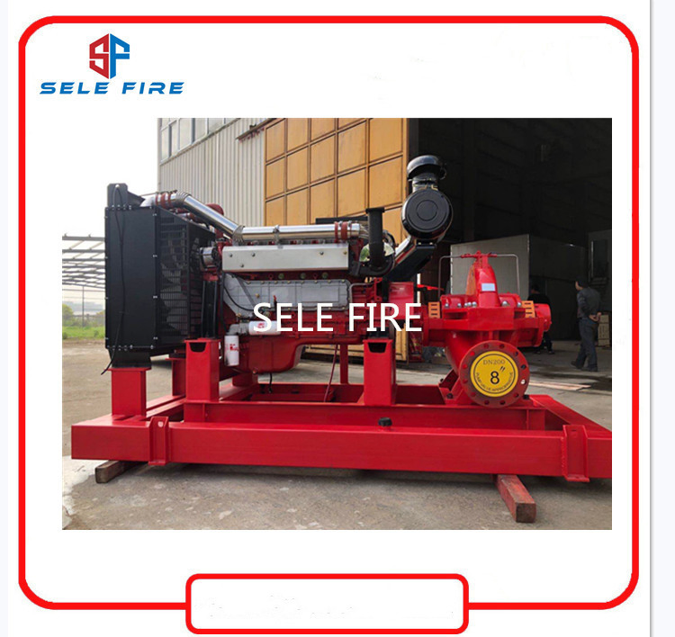 UL/FM Listed Diesel Engine Driven Split Case Centrifugal Fire Fighting Equipment Double Suction Fire Pump, Nfpa Listed Diesel Engine Fire Water Pump