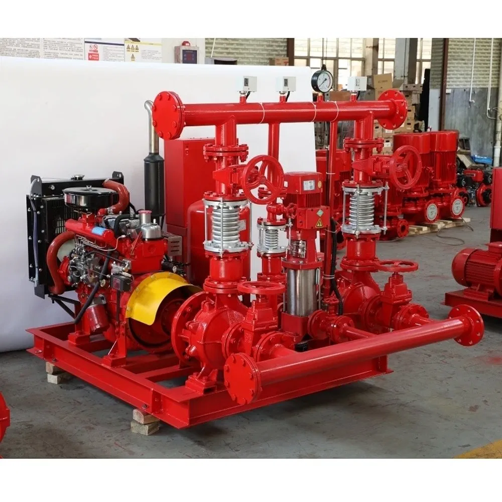 Efficient Cooling System Edj 200/9-40-38-4 Fire Fighting Diesel Power Water Pump Set