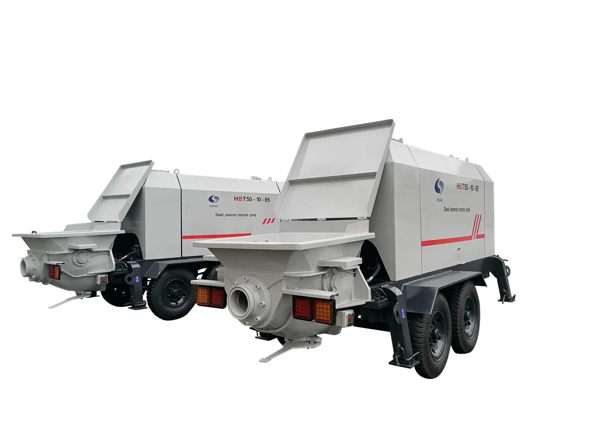 Trailer Mounted Mobile Concrete Pump for Conveying Concrete Function Mini Portable Concrete Pump for Community Construction