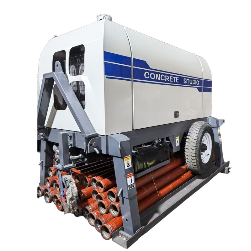 Wholesale Small Mini Portable Trailer-Mounted 45kw Concrete Pump for Large Construction Sites