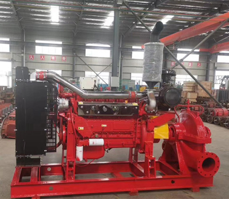 Diesel Engine Control Cabinet Integrated Emergency Fire Pump Flood Control and Drought Relief Pumping Large Flow Pump Set