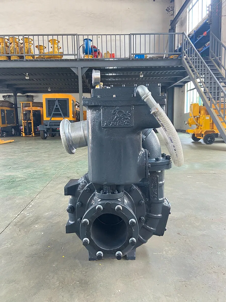 Portable Flood Prevention and Drainage Diesel Engine Self Suction Pump, Horizontal Large Displacement Drainage Pump
