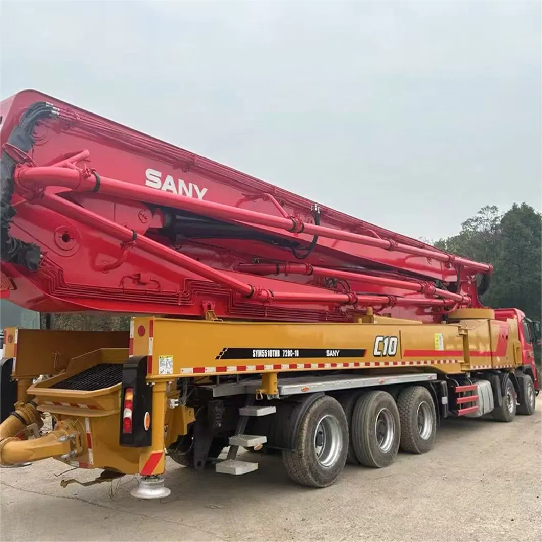 Sany Used Second Hand Small Mobile Truck Pipe Parts 65m 70m Boom Primer Price Concrete Pump for Sale