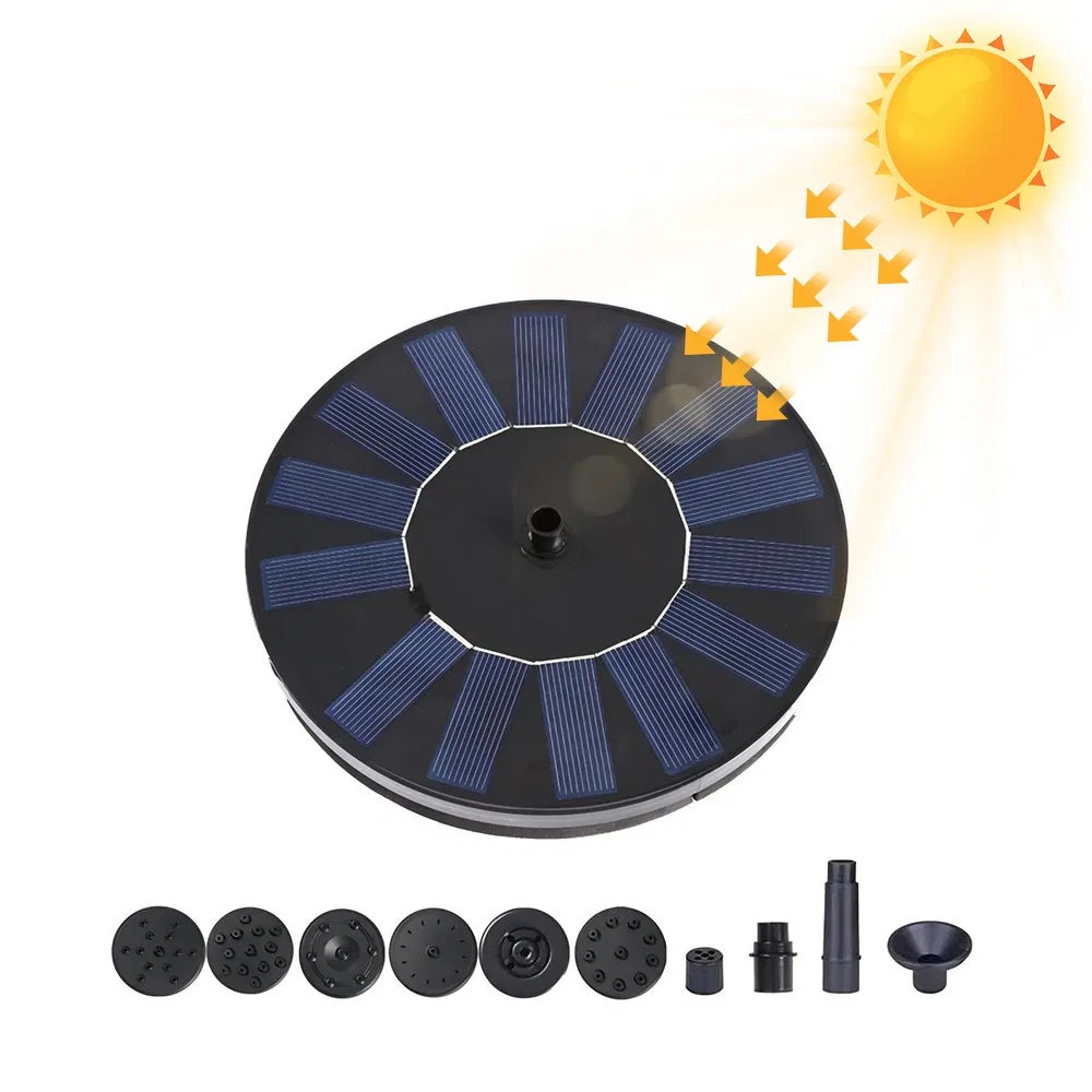 Outdoor Solar Fountain Pump Solar Powered Bird Bath Fountain Pump Floating Solar Fountain Panel Bird Bath Fountain Solar Water Fountain for Garden Fish Tank