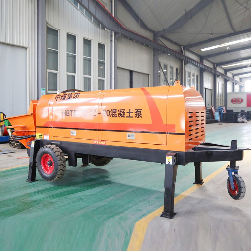 Portable Construction Mobile Mini Conveying Pumping Diesel Electric Trailer Mounted Transfer Hydraulic Cement Concrete Mortar Spray Machine Truck Mixer Pump