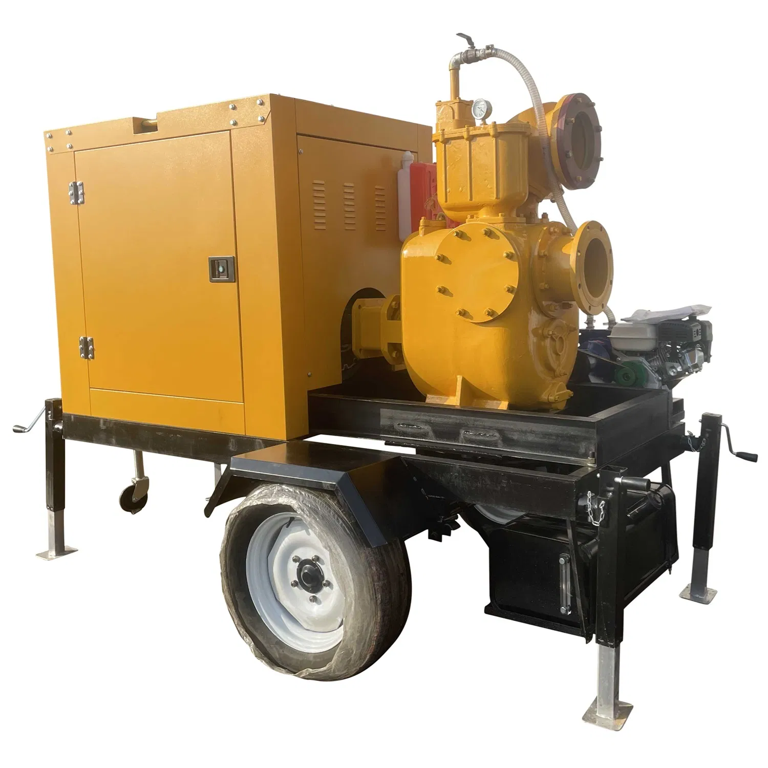 8 Inch 600 M³ /H Four-Wheel Mobile Trailer Emergency Flood Control Industry Irrigation Diesel Engine Self-Priming Sewage Centrifugal Pump