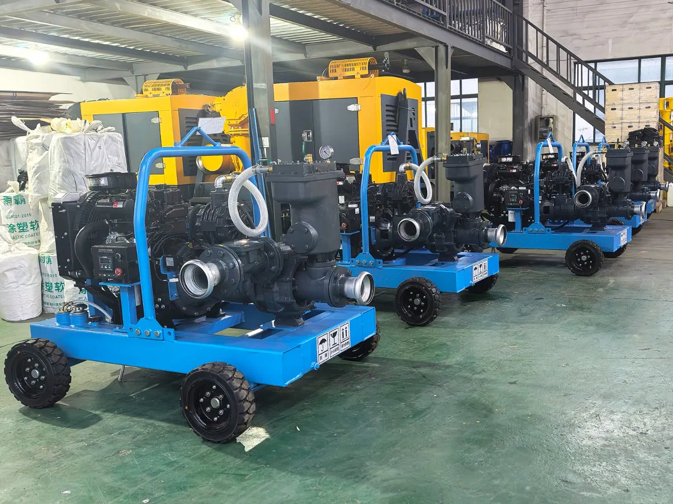 Flexible Use of Mobile Internal Combustion Engine Driven Vacuum Assisted Basement Drainage Pump