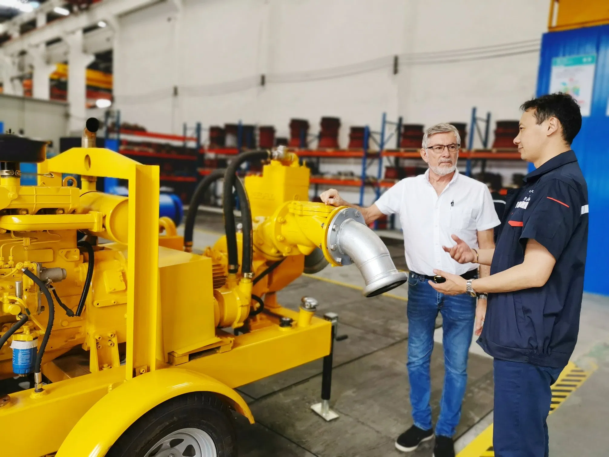 Movable Emergency Flood Control Diesel Engine Self-Priming Water Well Point Dewatering Pump