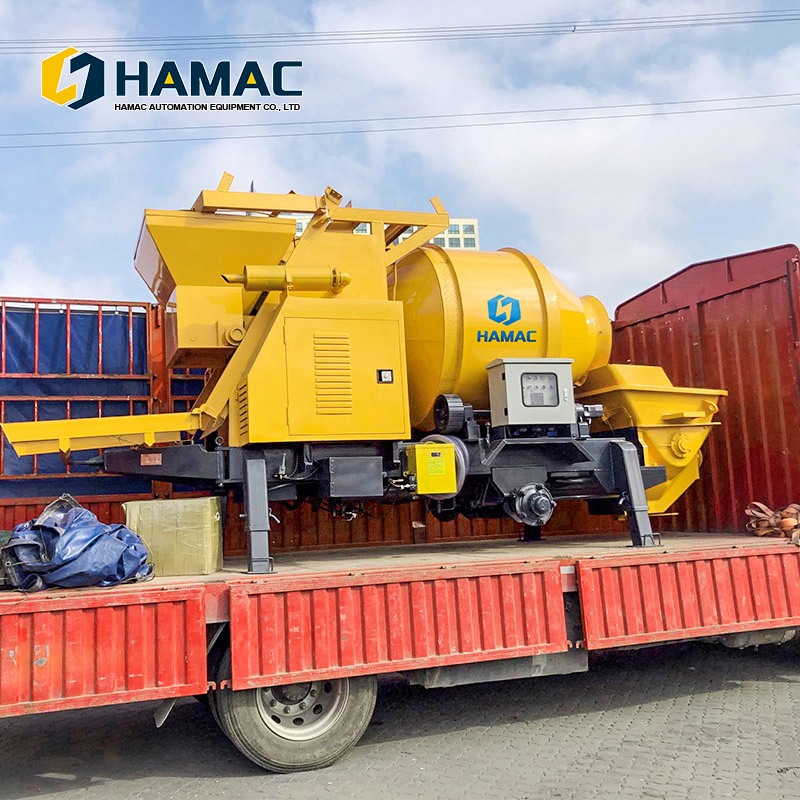 Hamac Hbt15 Electric Mobile Concrete Mixer with Pump in Ghana Price