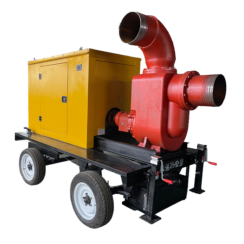 Factory Direct Sales 4 6 8 Inch Portable Mobile Farm Irrigation Diesel Engine Water Pump