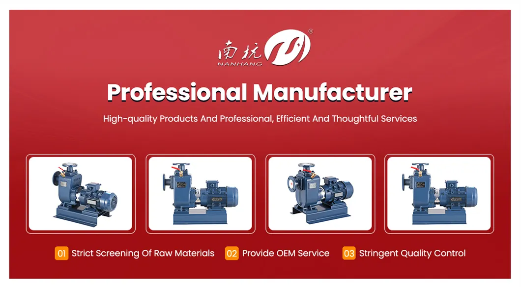 Large Suction Head Self-Priming Electric Flood Control Pump for Emergency Drainage