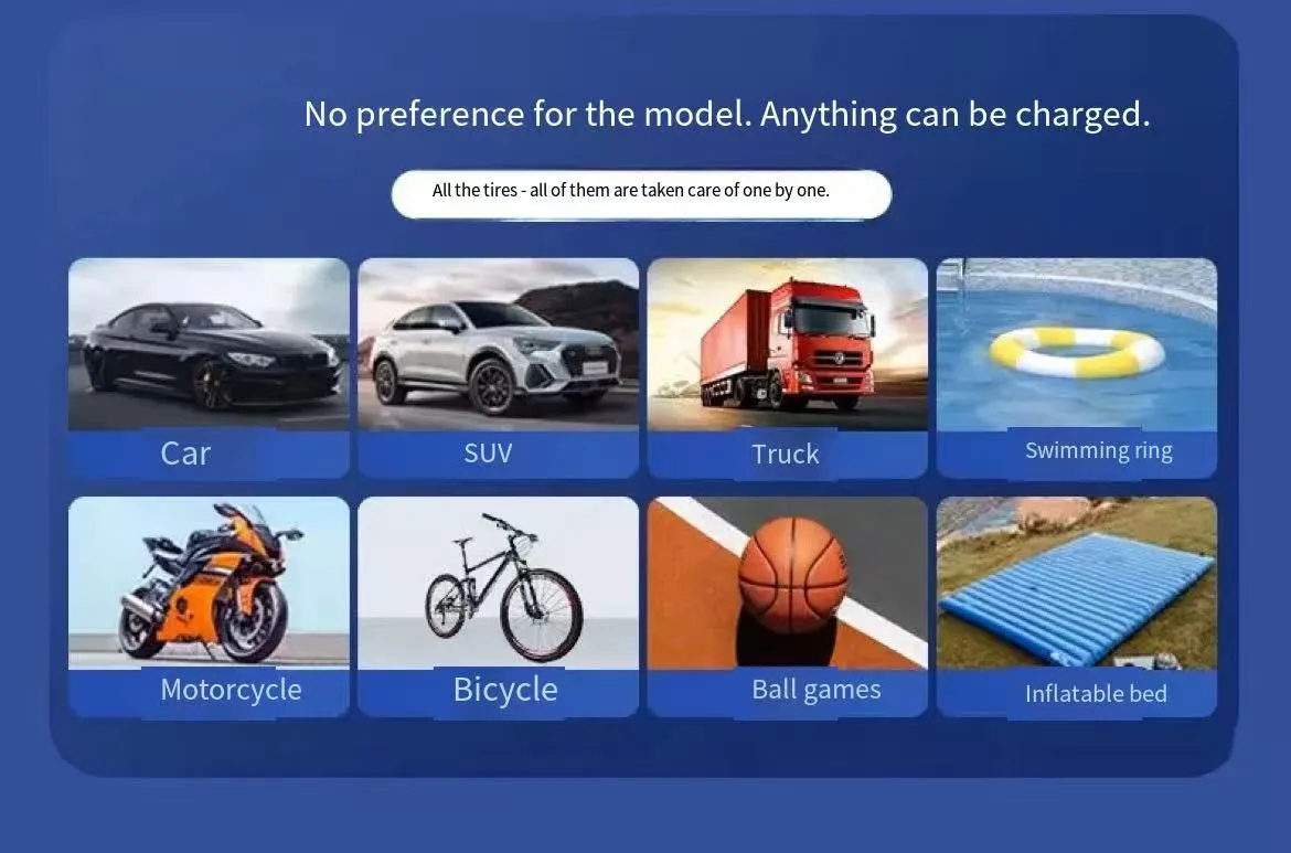 Car Air Pump Portable Electric Vehicle Small Wireless Digital Display Tire Outdoor Micro Mini Air Pump Tire Inflator