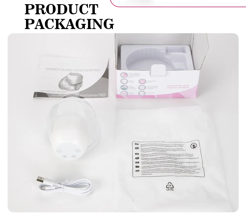 Wholesale Portable Breast Milk Wearable Bilateral Dual Double Baby Electric Breast Pump