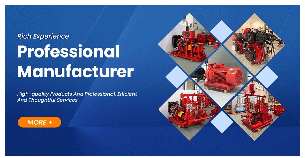 UL/FM Listed Electric Irrigation Fire Fighting Pump System Package Diesel Transfer Engine High Pressure Boosting Water Well Submersible Pump Set