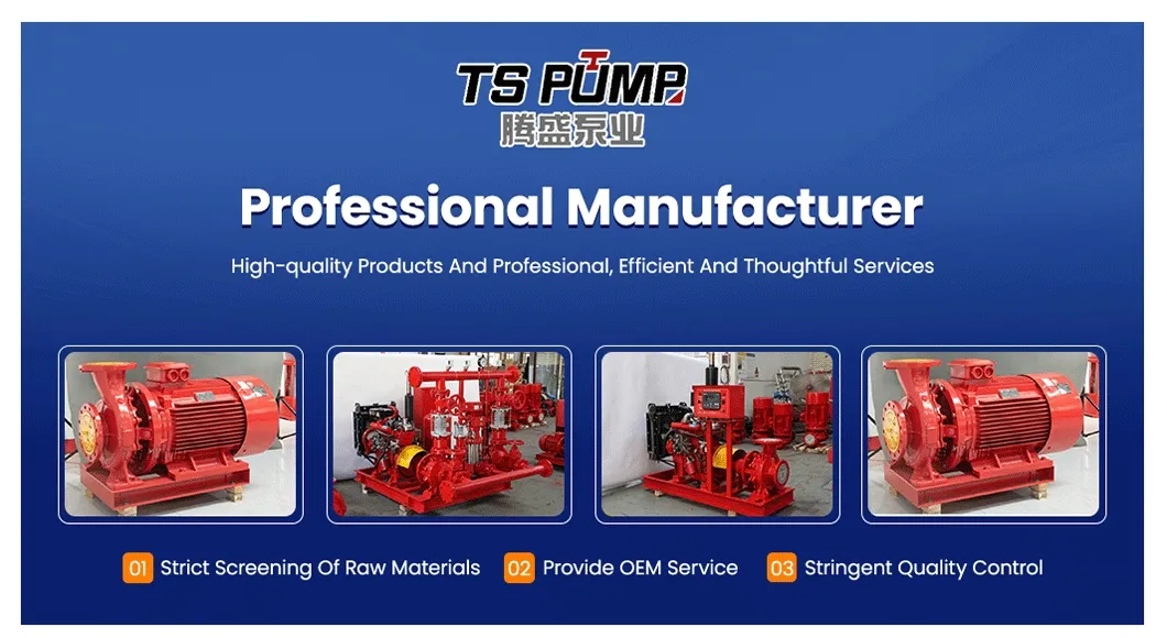Manufacturer Electric Fire Fighting Equipment System Diesel Engine Solar Pressure Boosting Water Pump Irrigation/Well Submersible Diesel Pump