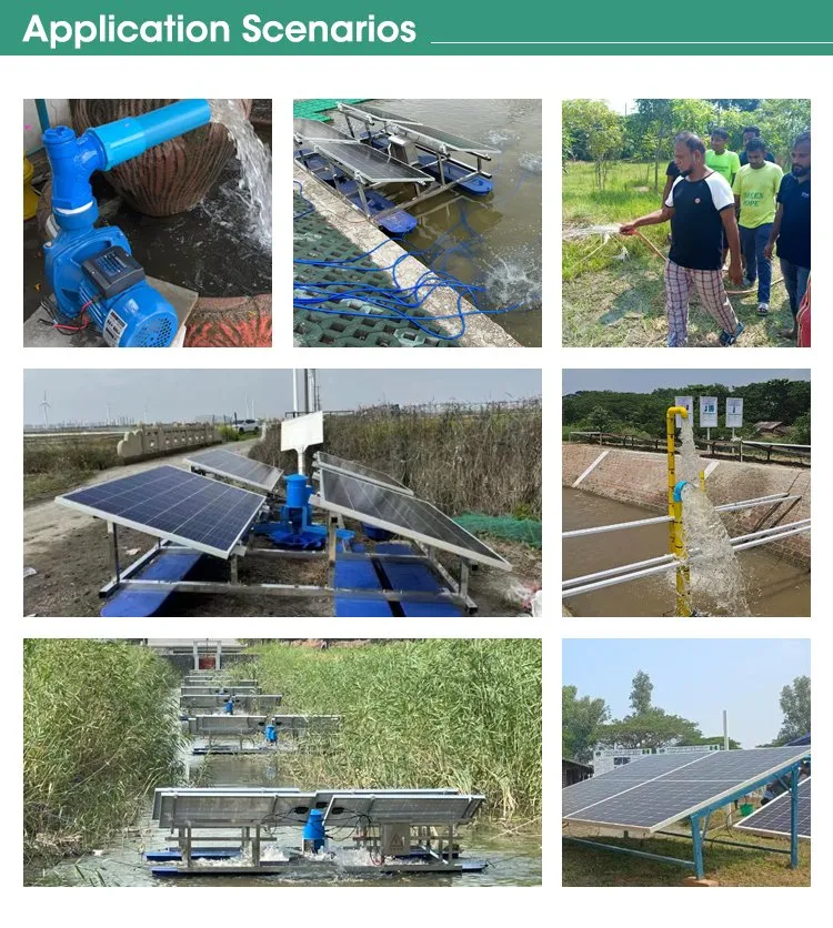24V DC Brushless Floating Jet Aerator Solar Water Pump for Fish Pond