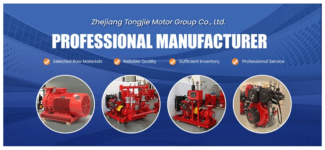 Efficient Cooling System Edj 200/9-40-38-4 Fire Fighting Diesel Power Water Pump Set